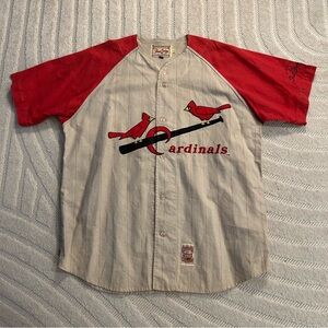 Vintage St. Louis Cardinals Mirage Cooperstown Collection Baseball Jersey - XXL